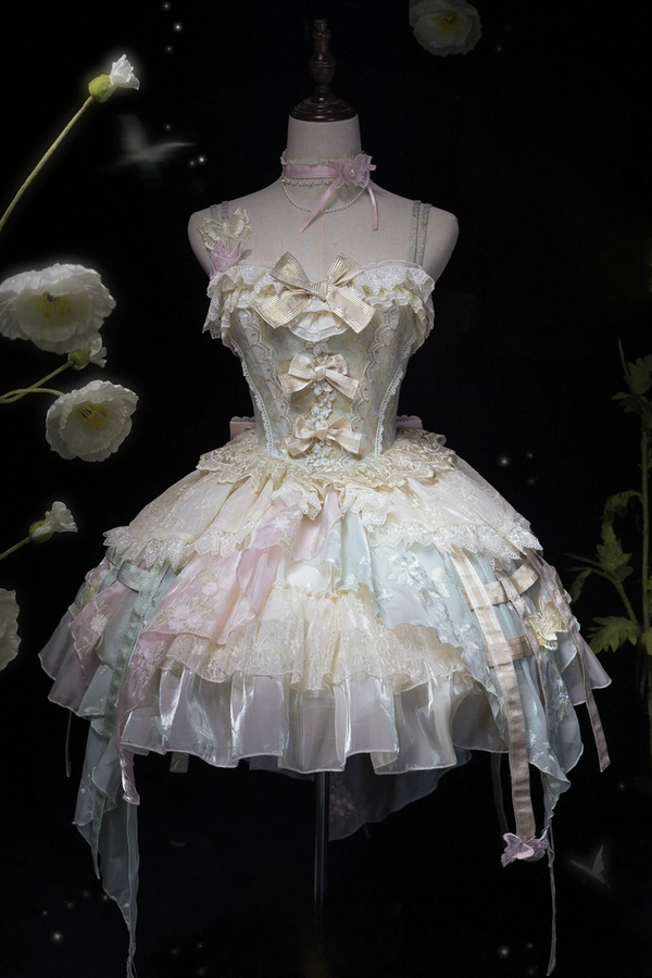 Gorgeous Butterfly Asymmetrical Lolita Dress + Accessories