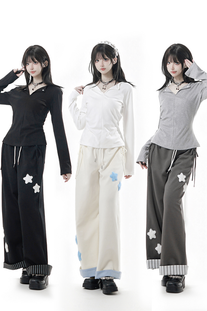 スターワッペンスウェットパンツ