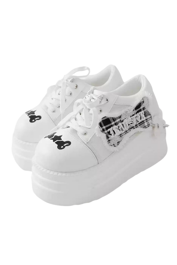 Zapatillas de plataforma de estilo subcultural rocanrol