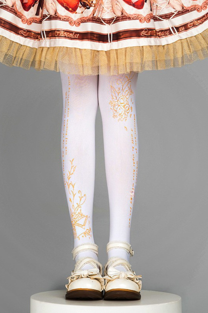 ローズポエムベルベットタイツ