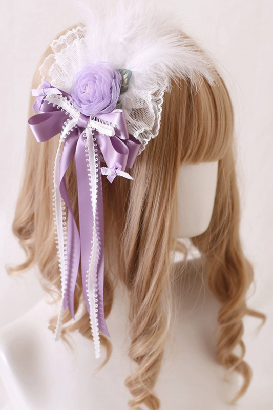 Silk Satin Ballet Feather Lolita Accessory