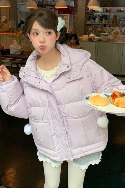 スウィートホワイトダックダウンジャケット