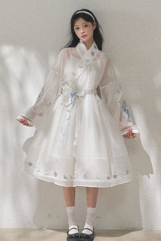 ピュアホワイトチャイナドレス+ベルト