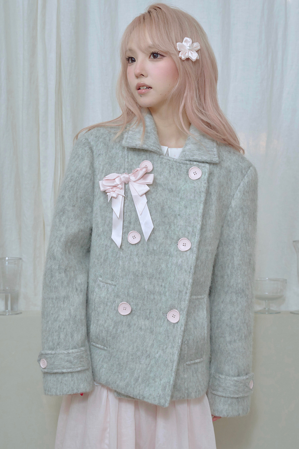 Sweet Double-Breasted Short Coat