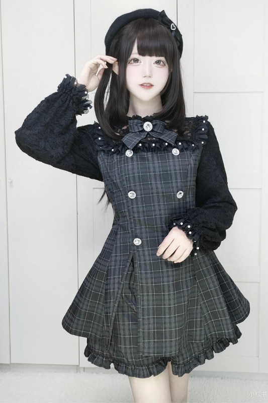 レースリボントップス+スカート