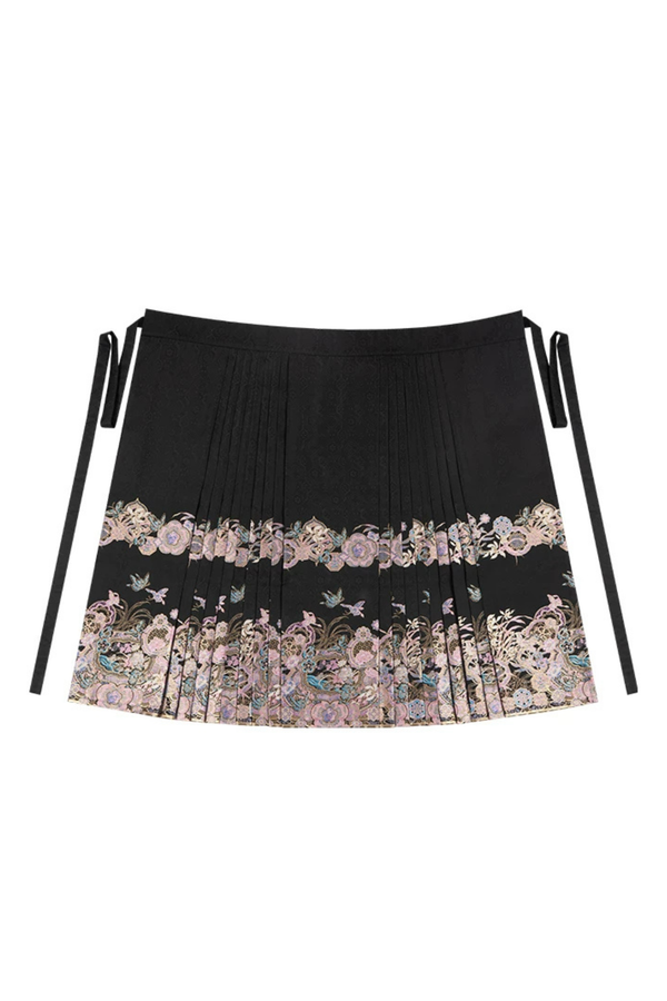 スイートチャイナジャケット+プリーツスカート+アクセサリー