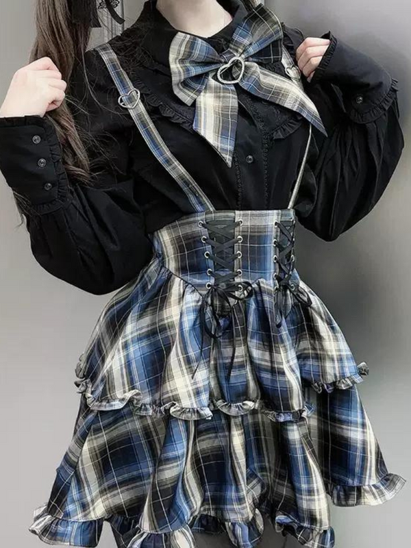 Mine Blouse + Suspender Skirt Set