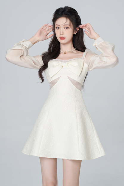 シアースイートピュアスクエアネックドレス