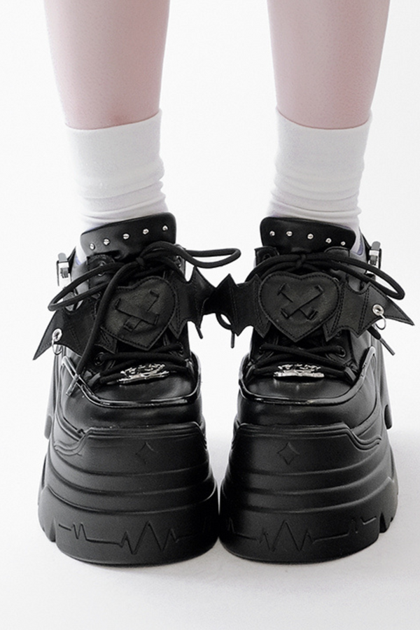 Sweet Cool Muffin Punk Platform Shoes