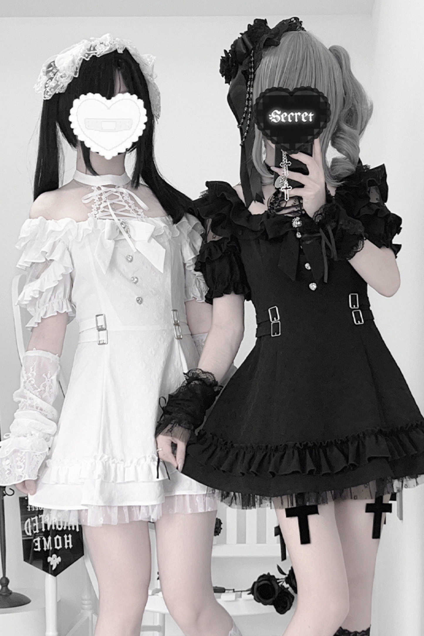 Source Monochrome Black Subculture Dress