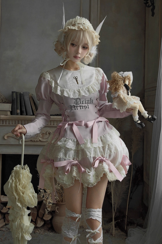 ドローストリングゴシックスイートトップス+ケーキスカート