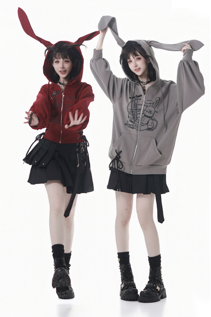 ラビットフーディー+スカート