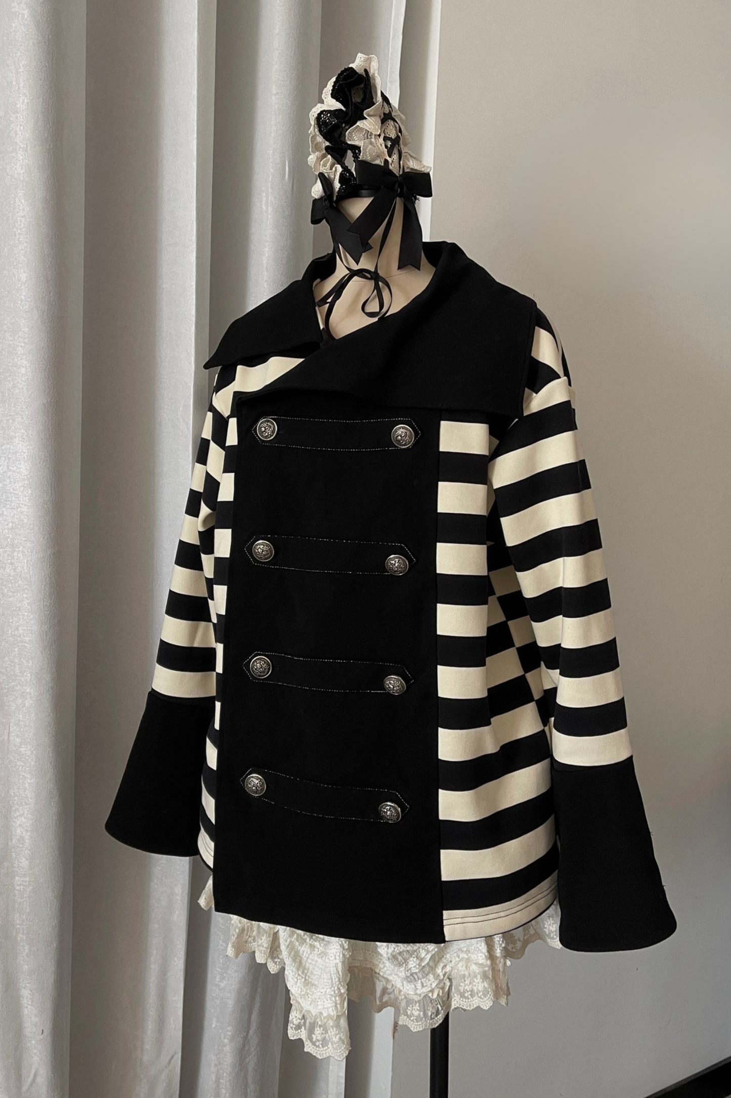 Oversized striped jacket