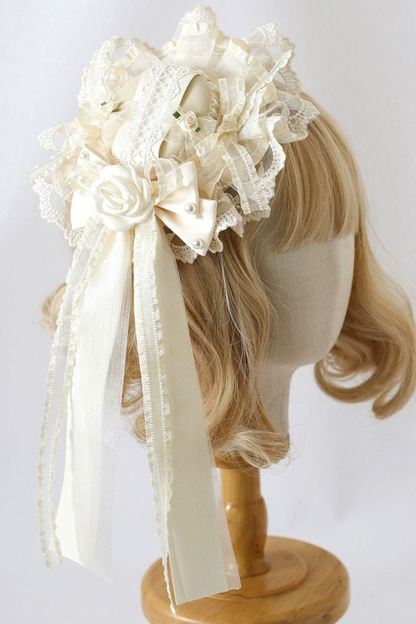 Cream Frill Lolita Accessories