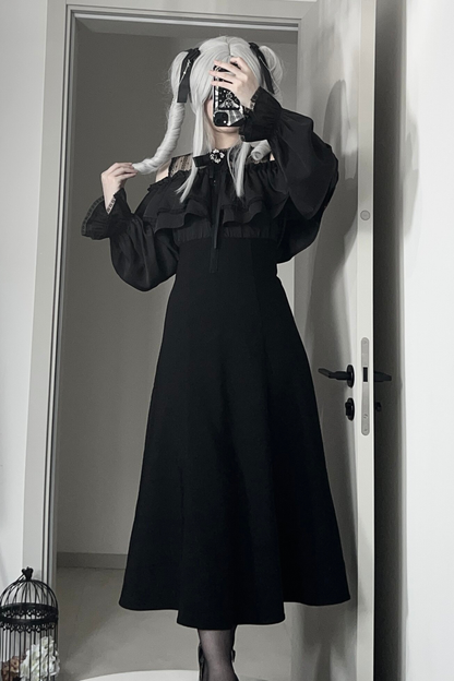 ミステリアダークロングドレス