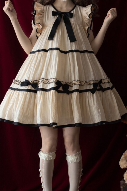 ミルクジャカードロリータドレス