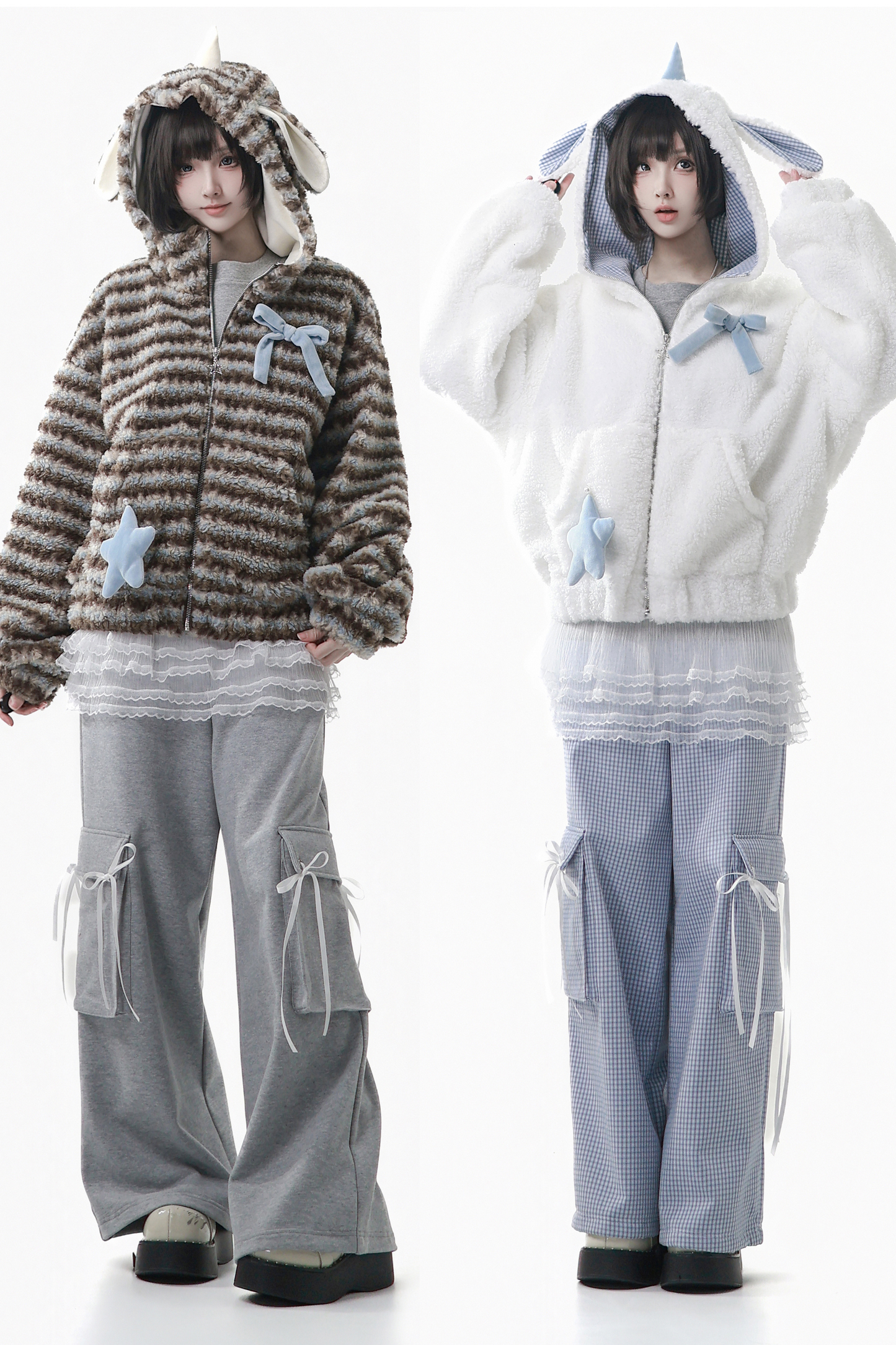 ユニコーンフロックドジャケット+トップス+パンツ