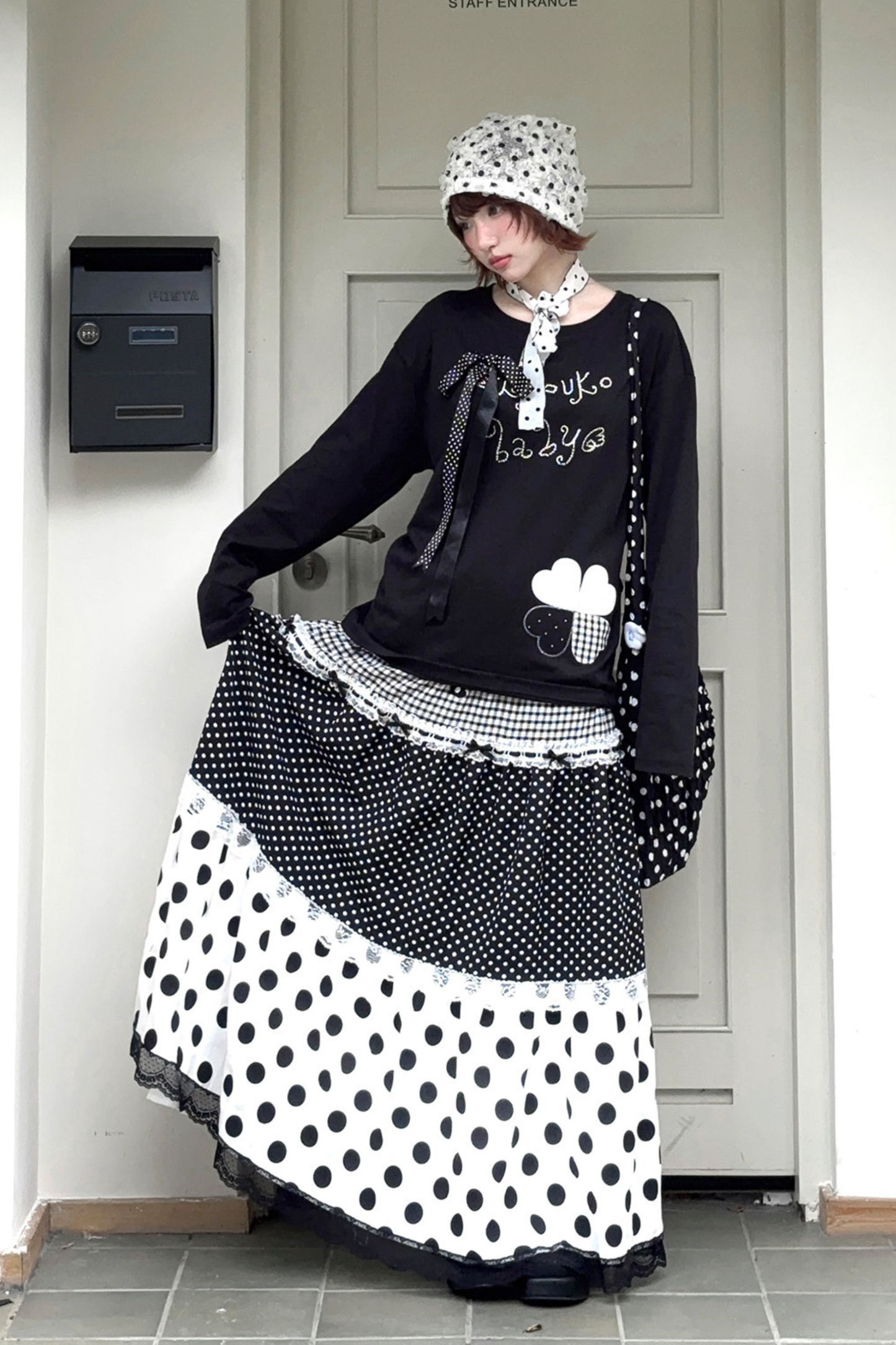 Clover Loose Top + Patchwork Skirt