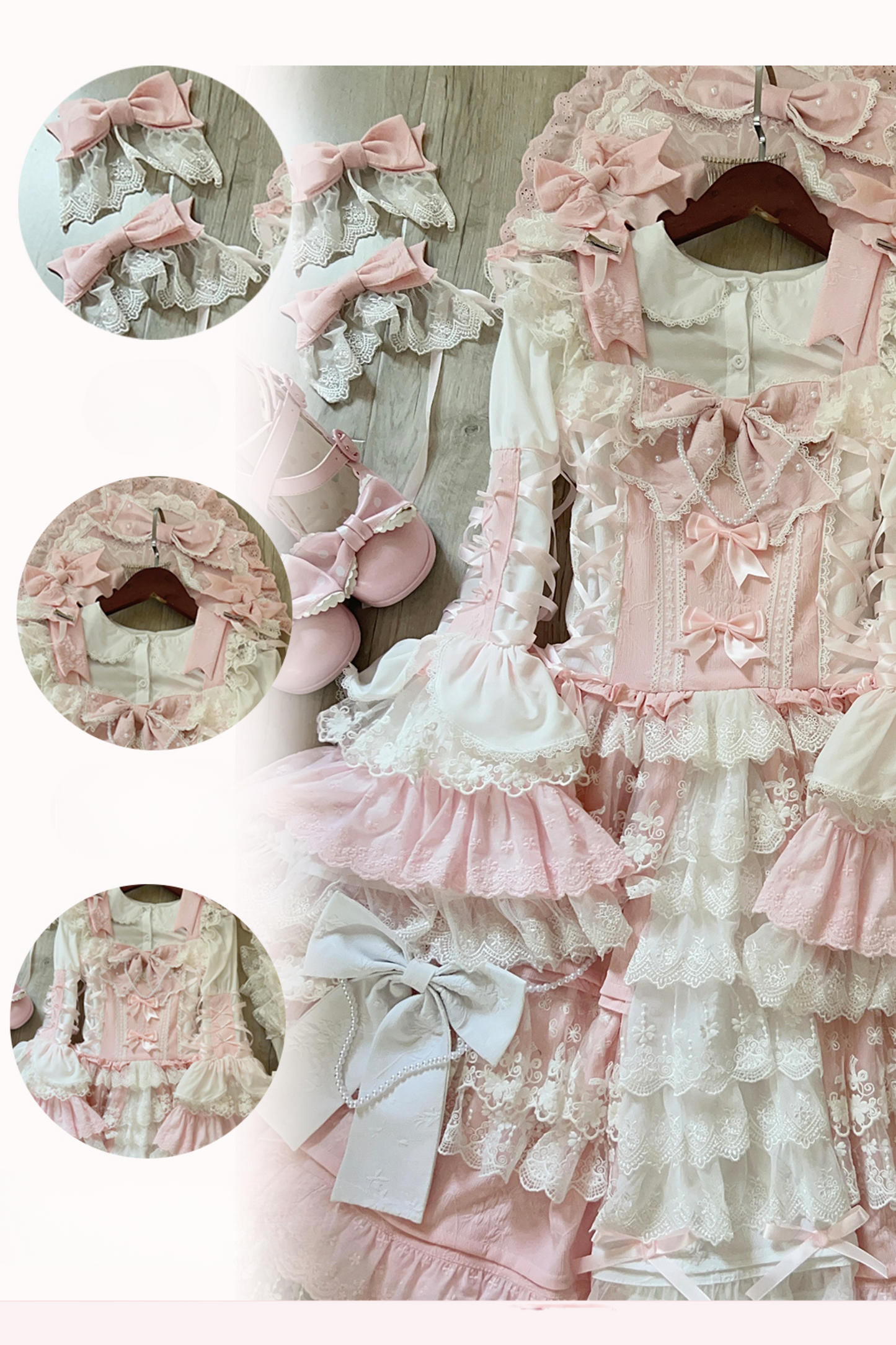 【予約商品】ピーチラビットアンティークドールゴージャスロリータドレスセットアップ
