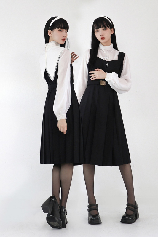 ゴシックスクールマント＋トップス＋ベストドレス