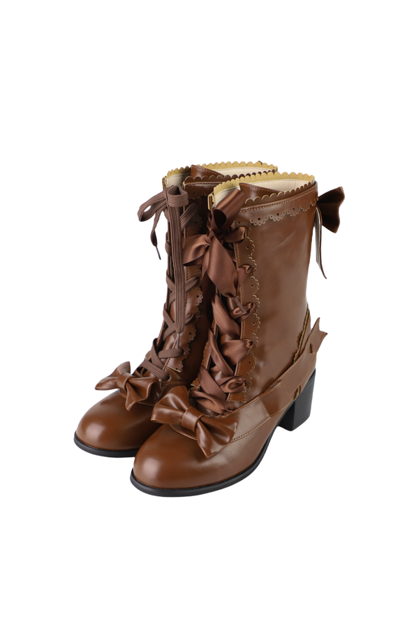 Sheep puff retro boots