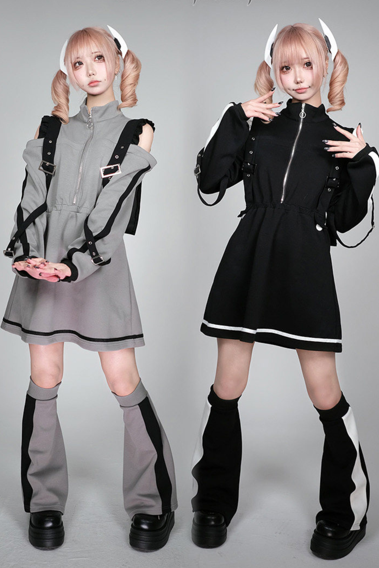 サブカルオフショルダードレス