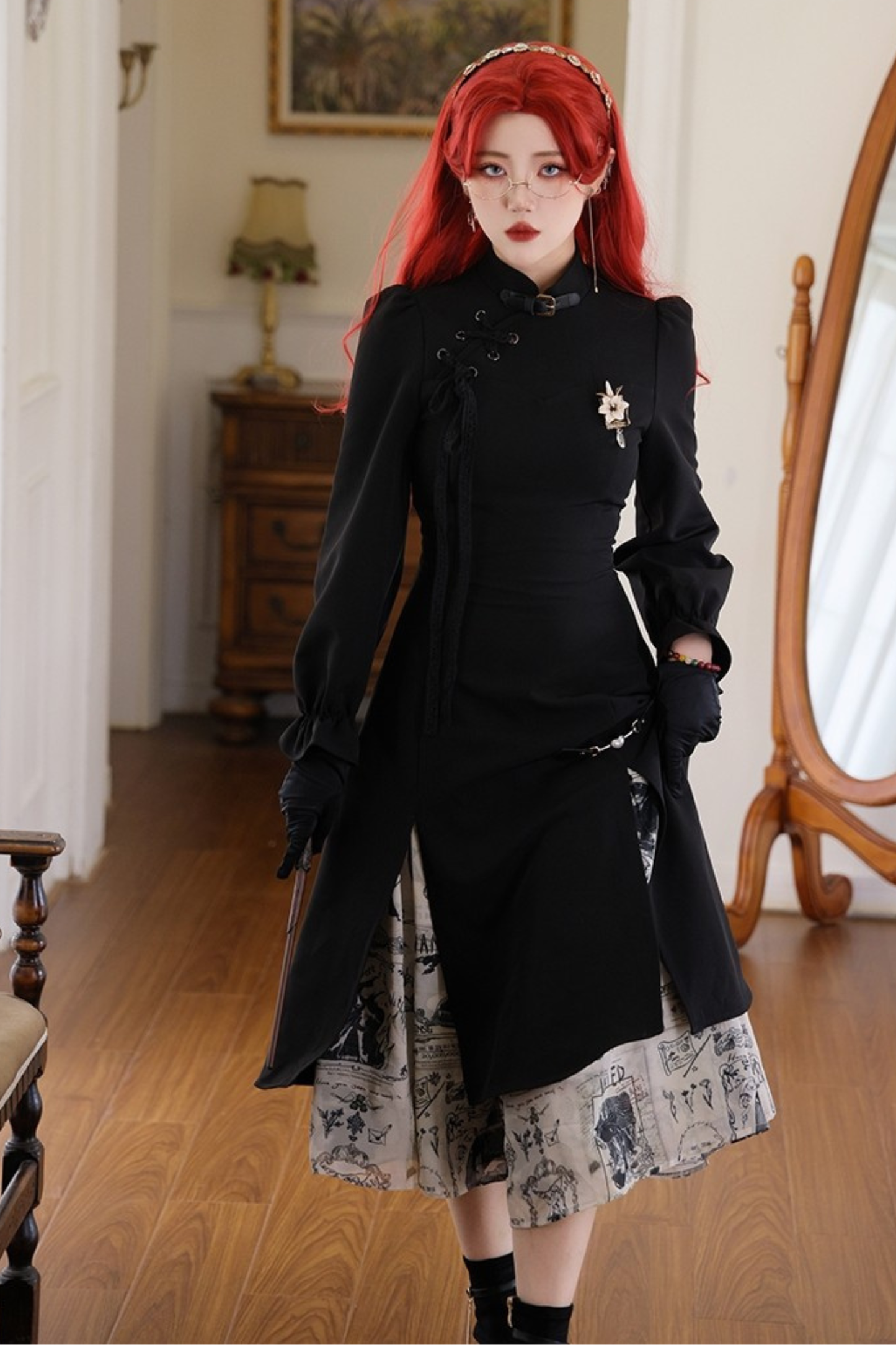 China mode long dress