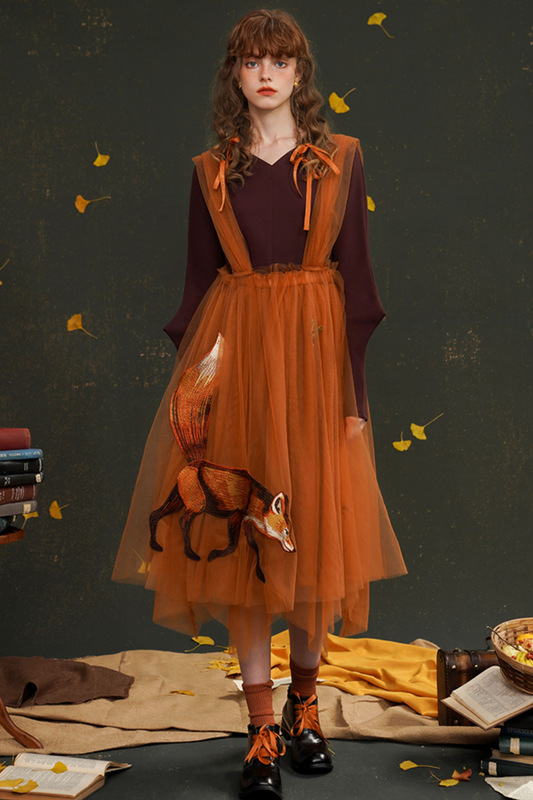 スイングガーゼチュチュスカートサスペンダースカート