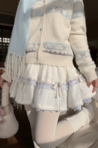 スイートニットレーススカート