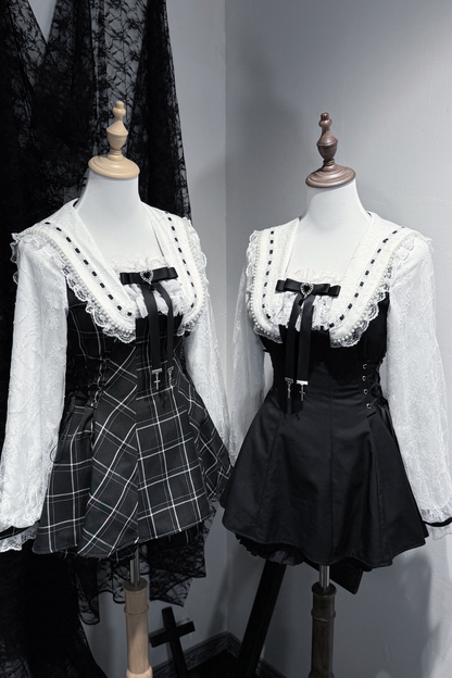 Mine ribbon flared top + shorts