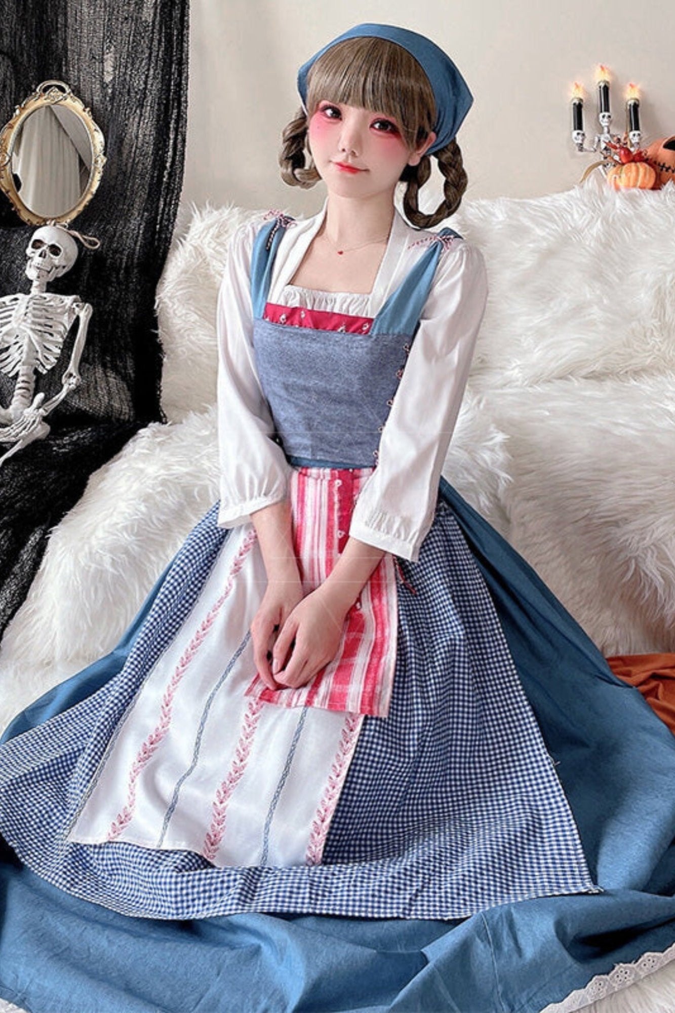 Alice Beer Girl Maid Cosplay Dress