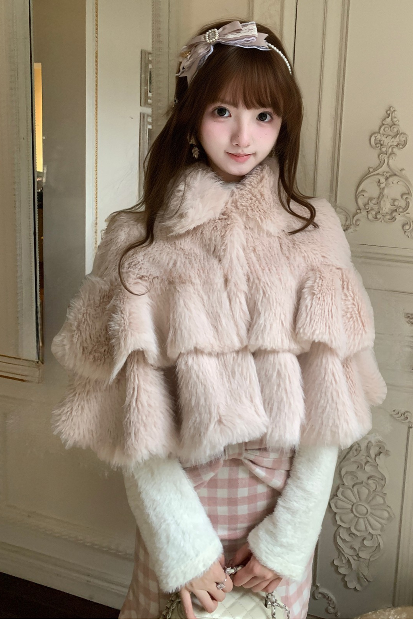 Sweet Fur Cape Coat