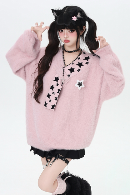 Star Design Loose Top