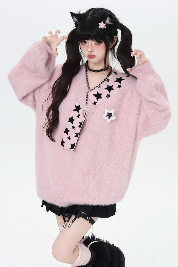 Star Design Loose Top