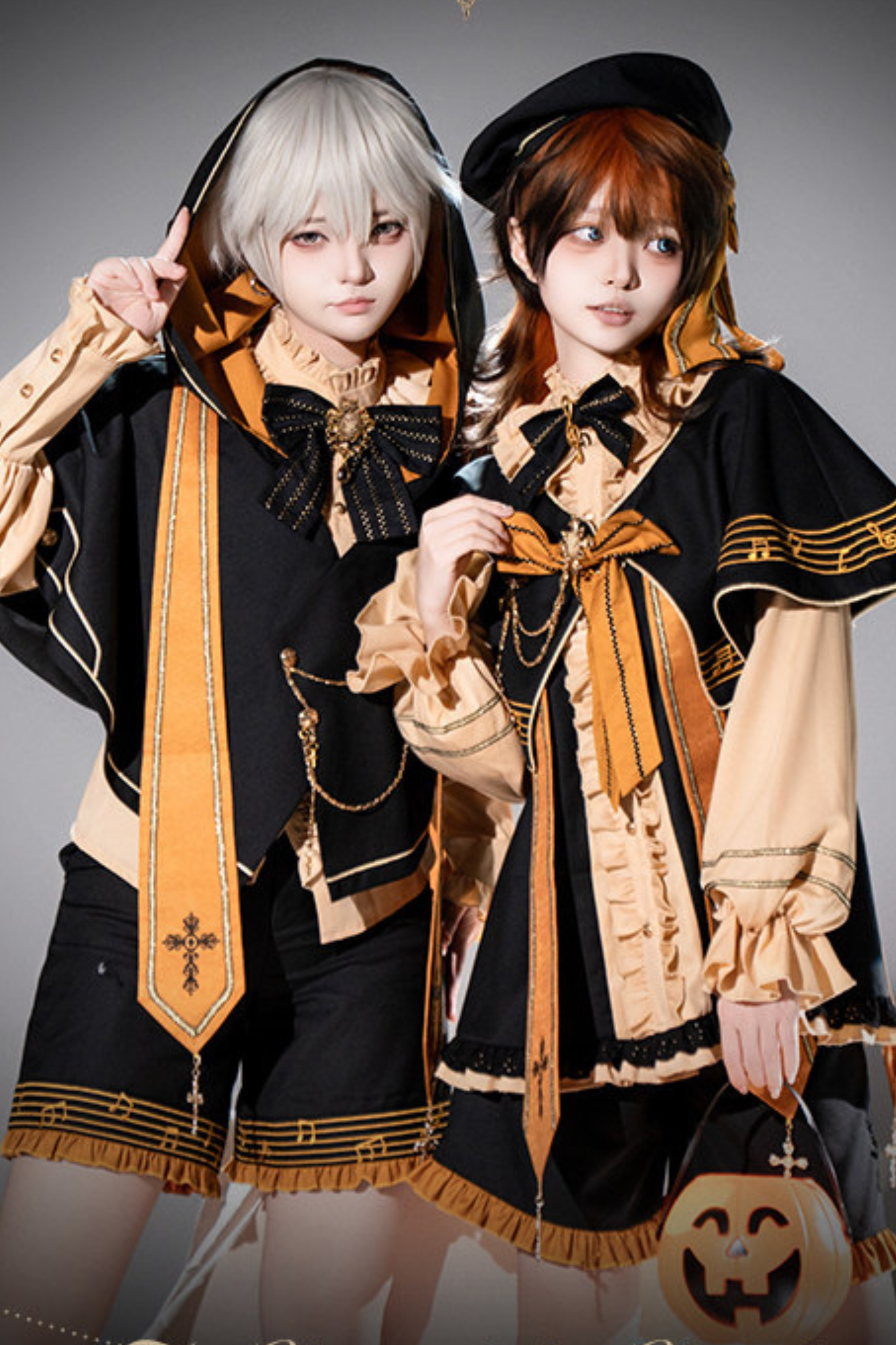 Pumpkin Hood Prince Lolita Set + Beret
