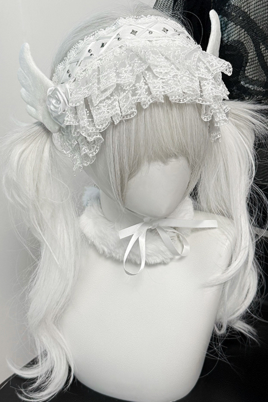 Subculture White Gothic Headband