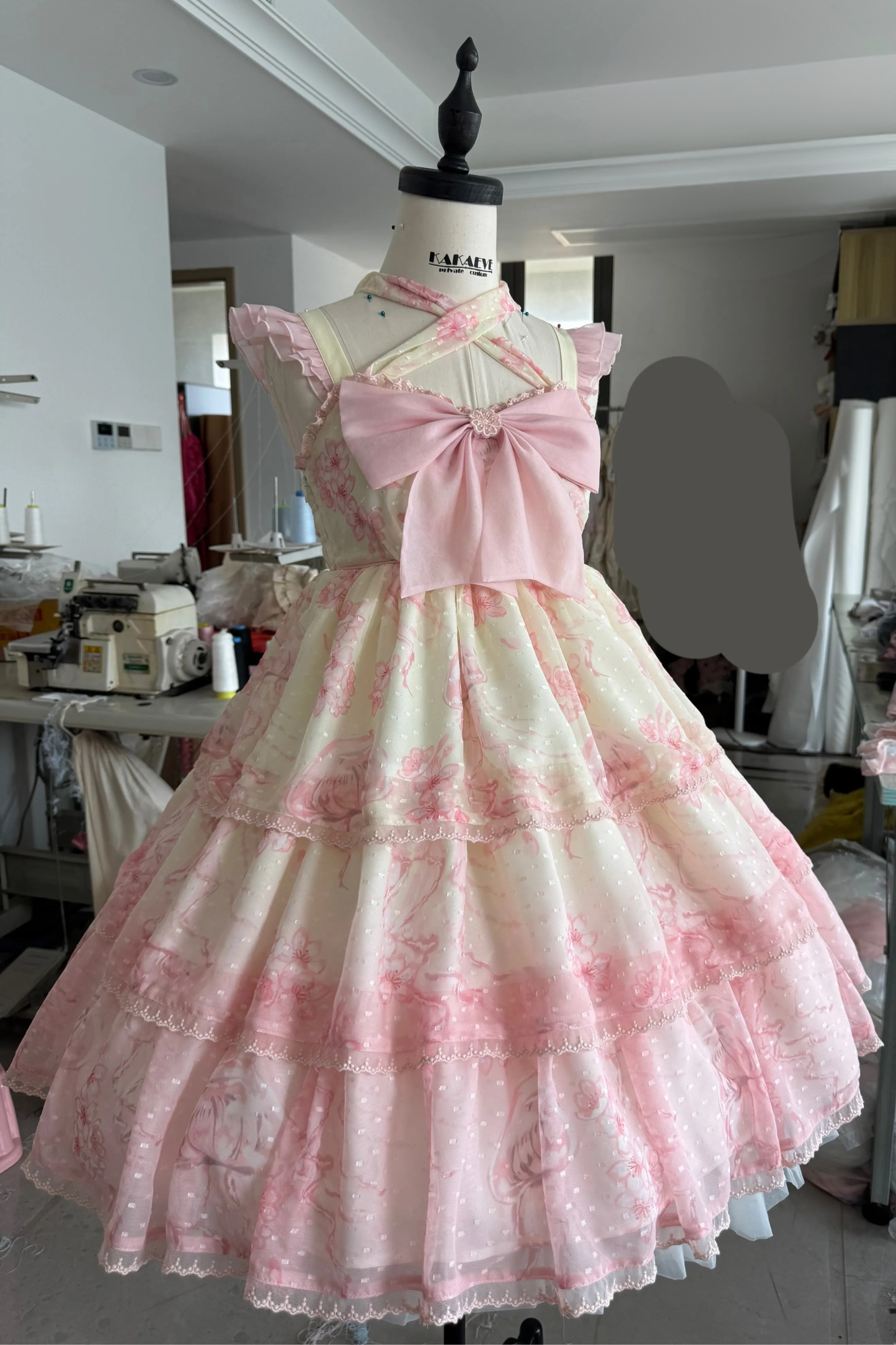 スイートジェリーフィッシュノースリーブロリータドレス