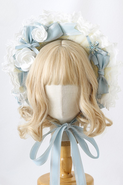 Light Blue Flower Lolita Accessories