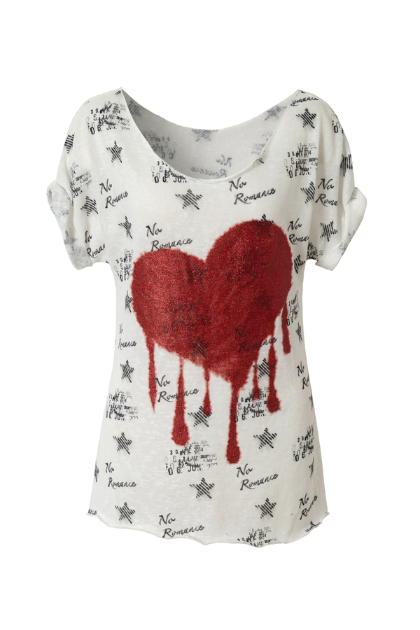 Y2Kタイトプリントトップス