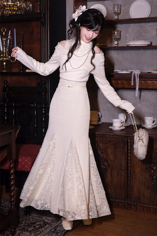 Moonlight Lace Knit Set