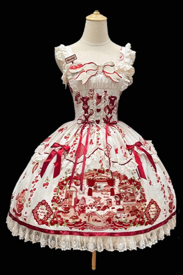 ストロベリードールロリータドレス