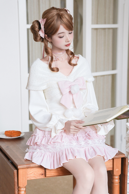 スイートリボントップス+スカート