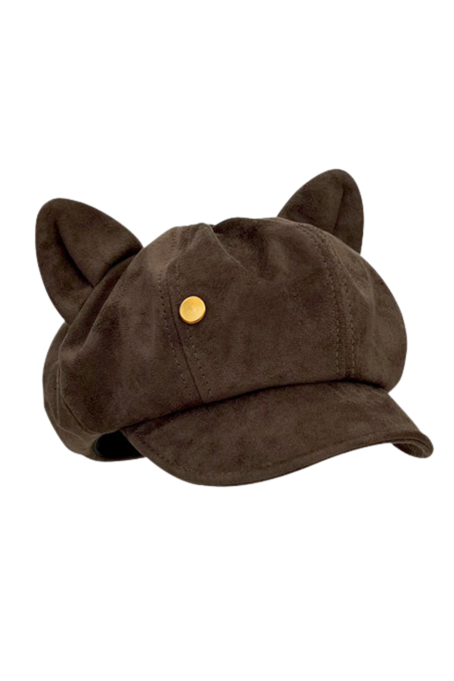 Retro Suede Cat Ear Beret