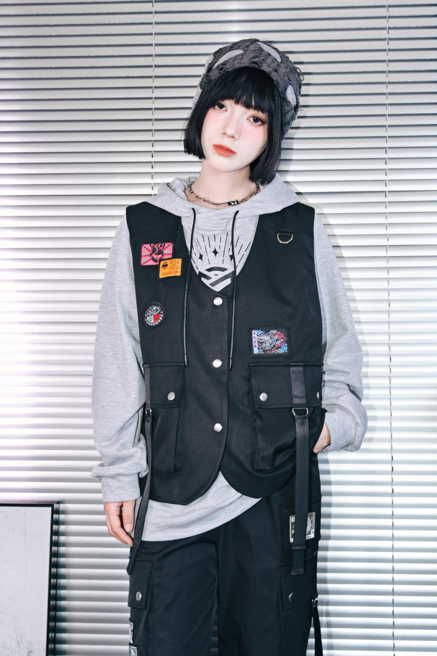 ワークウェアスタイルストリートベスト