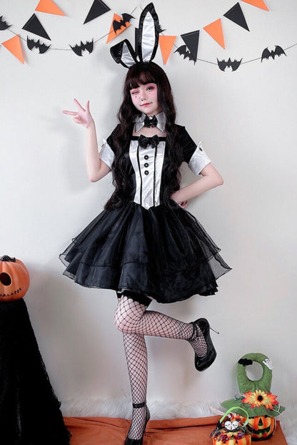 Halloween Bunny Girl Nightclub Dress