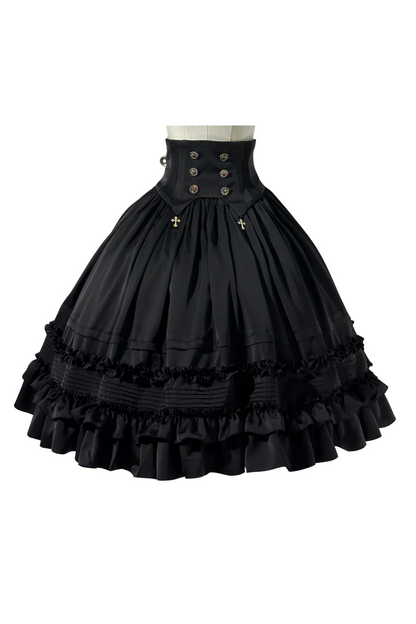 Classic Shirt + Frilled Retro Lolita Skirt