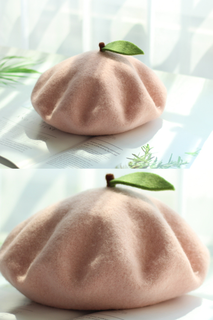 peach beret