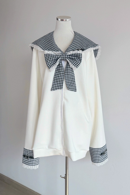 電波チェックセーラートップス