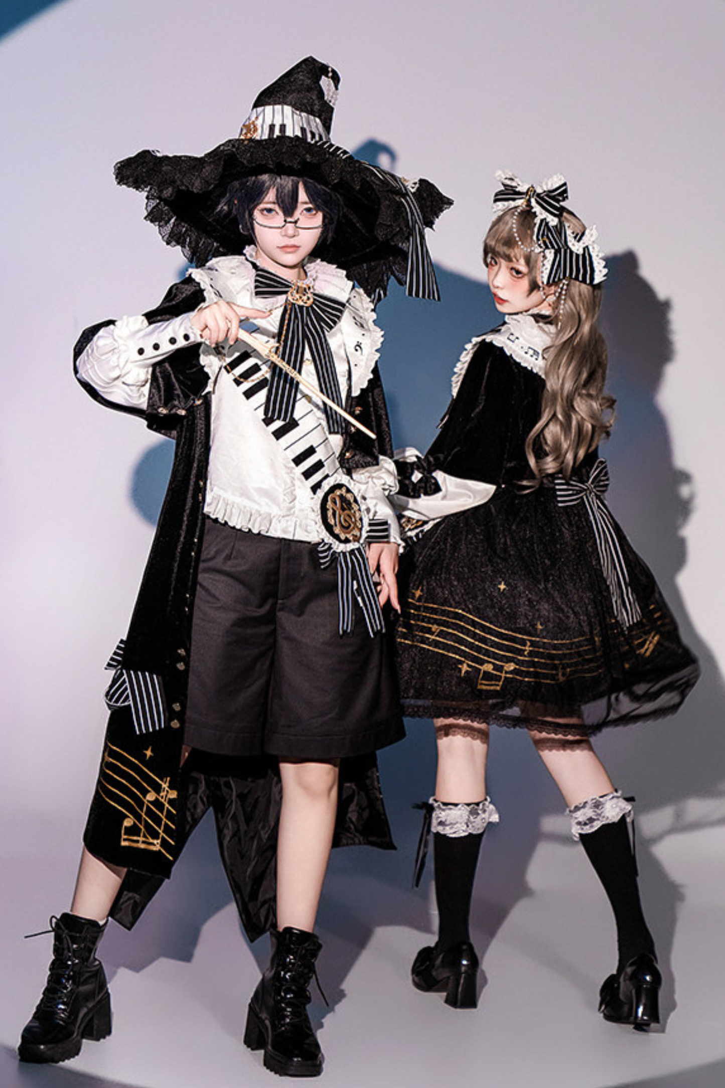 Night Music Lolita Dress + Princess Set + Magic Hat + Headband