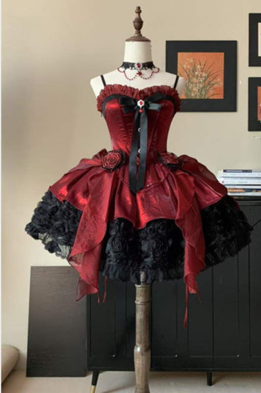 Elegant Gothic Doll Dress Set